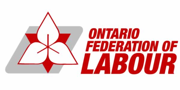 Ontario federation of labour with logo