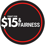 Fight for $15 and Fairness logo