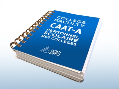College Faculty CAAT-A Personnel scolaire des colleges OPSEU SEFPO collective agreement
