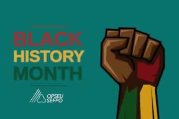 Black History Month: Illustration of black power fist