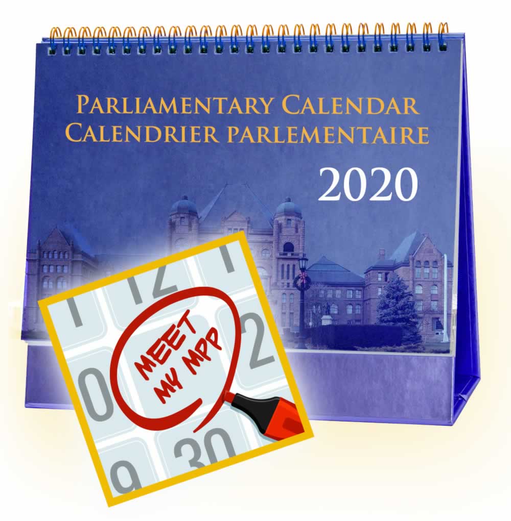Meet My MPP: Parliamentary Calendar