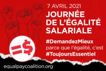Journee De L'Egalite Salariale - 7 Avril 2021
