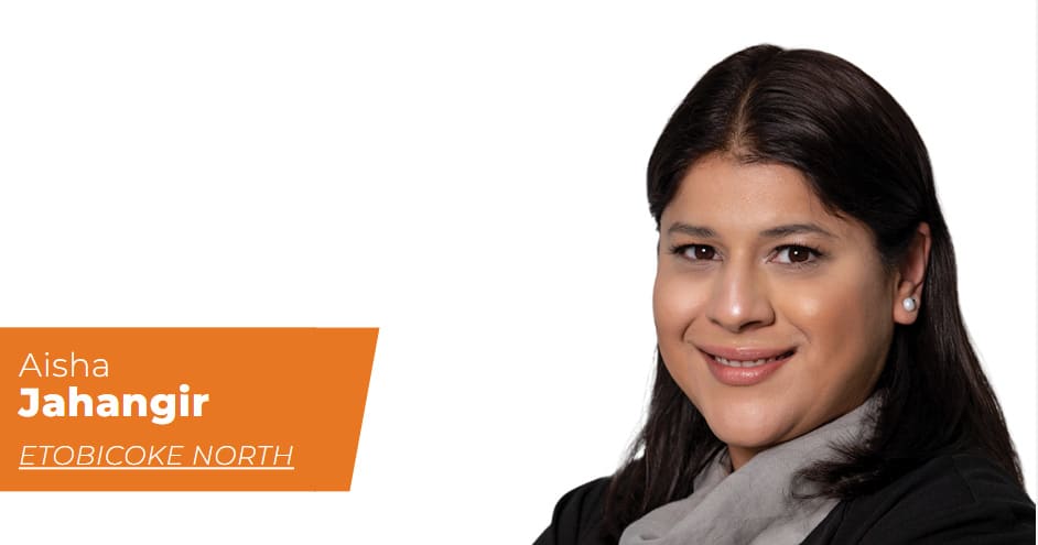 Aisha Jahangir - NDP candidate in Etobicoke North